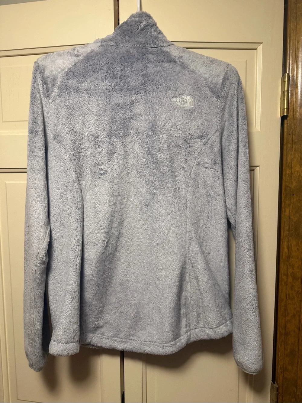 The North Face Women’s Light Gray Teddy Fleece Jacket
